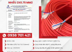 Cáp chống cháy chống nhiễu Altek Kabel 2x0.75mm² phân phối Bắc Ninh, Bắc Giang