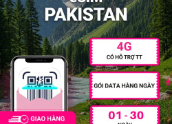 eSIM Du Lịch Pakistan 4G Jazz - Nhận QR Tức Thì