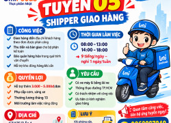 [KO CẦN KN] 05 SHIPPER GIAO HÀNG BÌNH CHÁNH