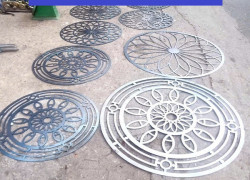 Khung mái thêm sang với mâm CNC tròn