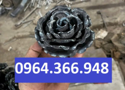 Hoa hồng sắt nhập khẩu trang trí cho công trình sắt mỹ thuật