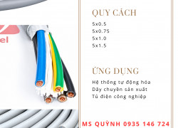 cáp điều khiển altek kabel 5x0.5, 5x1.0, 5x0.75
