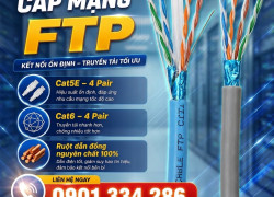 Cáp Mạng FTP CAT5E CAT6 ALTEK KABEL – 100% Đồng Chống Nhiễu