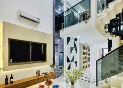 Tấm than tre ốp tường phòng khách