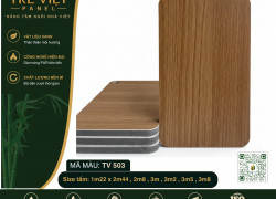 Tấm ốp tường than tre vân gỗ- Nhà máy Hà Nội