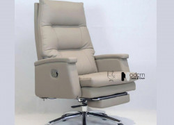 Ghế giám đốc nữ màu kem có gác chân CR06006-P tại HCM