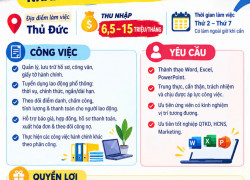 TUYỂN NHÂN VIÊN HÀNH CHÍNH NHÂN SỰ P TĂNG NHƠN PHÚ