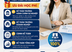 Chiêu sinh khóa học bồi dưỡng kế toán