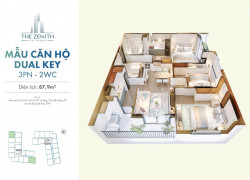 THE ZENITH: DUAL KEY 87,9M² – DÒNG CĂN DÀNH CHO KHÁCH HÀNG THÍCH SỰ LINH HOẠT