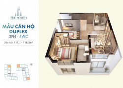 THE ZENITH DUPLEX: 117 – 118,5M², KHÔNG GIAN SỐNG KHÁC BIỆT