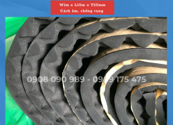 Tấm cao su trứng có keo dán, cách âm, chống cháy lan