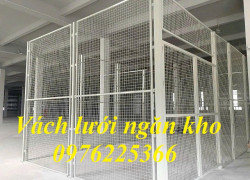 Vách lưới thép ngăn kho công nghiệp