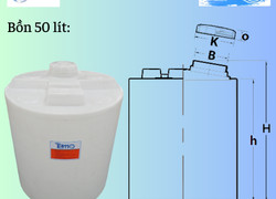 Bồn nhựa 50 Lít