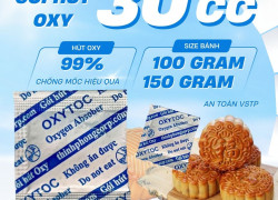 Bánh trung thu cần kiểm soát oxy, gói OXYTOC chống mốc hỗ trợ thế nào?