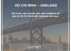 Vận Chuyển Hàng Hóa FCL Hồ Chí Minh Đến Oakland