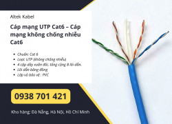 Cáp mạng UTP Cat6 – Cáp mạng không chống nhiễu Cat6 sẵn kho Đà Nẵng, Huế