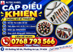 Cáp Điều Khiển ALTEK KABEL 2-30 Lõi PVC Màu Ghi