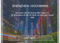 Giá Cước Vận Tải Hàng Lẻ Từ Shenzhen Về Hồ Chí MinhH