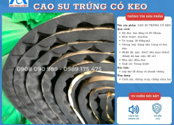 Tấm cao su trứng có keo dán, cách âm, chống cháy lan