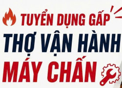 Tuyển thợ chấn CNC có kinh nghiệm làm ở Q12