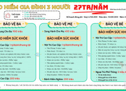 Bảo hiểm gia đình 3 người tại TPHCM phù hợp với ngân sách