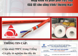 Cáp báo cháy 2x1.0 chống cháy chống nhiễu Altek kabel sẵn Hồ Chí Minh