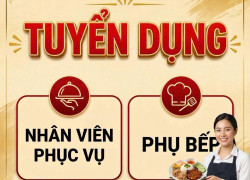Ẩm Thực Đông Đại tuyển phục vụ, phụ bếp , thu ngân & NVKD