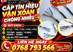 Cáp Tín Hiệu Vặn Xoắn Chống Nhiễu ALTEK KABEL - Đa Dạng Quy Cách