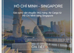 Giá cước vận tải hàng không (air cargo) từ hồ chí minh sang singapore