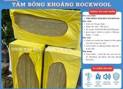 Tấm bông sợi khoáng Rockwool cách âm, cách nhiệt