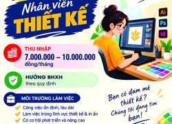 Tuyển nhân viên thiết kế & 1 kế toán làm Đà Nẵng