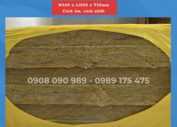 Tấm bông sợi khoáng Rockwool cách âm, cách nhiệt