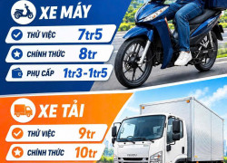 TUYỂN NHÂN VIÊN KHO - GIAO HÀNG  XE CÔNG TY