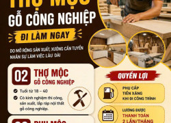 LIFEHOUSE tuyển thợ ván công nghiệp ở Đà Nẵng