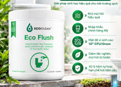 ECOFLUSH – MEN VI SINH THÔNG TẮC BỒN CẦU, XỬ LÝ ĐẦY BỂ PHỐT