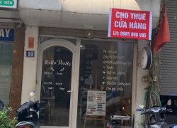 CHÍNH CHỦ CẦN  CHO THUÊ CỬA HÀNG – NGỌC LÂM, LONG BIÊN HÀ NỘI