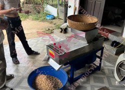Máy bóc vỏ lụa lạc - đậu phộng rang BVL600