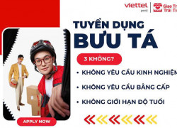 VIETTEL POST Thủ Đức tuyển nhân viên bưu tá