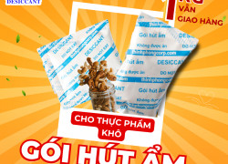 Gói hút ẩm Clay cho thực phẩm khô - Hạn chế tinh trạng hàng bị ỉu