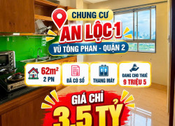 Bán chung cư An Lộc 1, Vũ Tông Phan, Quận 2 - 2PN. Sổ hồng riêng 3.5tỷ