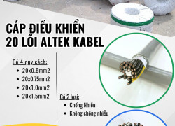 Cáp điều khiển Altek Kabel 20x0.5/ 20x0.75/ 20x1.0/20x1.5