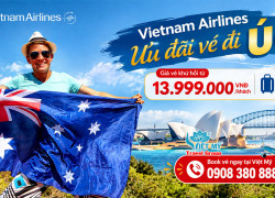 Săn vé Vietnam Airlines đi Úc - giá khứ hồi từ 13.999.000 VNĐ