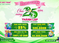 🎂 25 NĂM TRI ÂN RỰC RỠ - ƯU ĐÃI HẾT CỠ, QUÀ TẶNG ĐẦY TAY 🎁