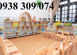 Kệ gỗ mầm non Montessori kệ gỗ mầm non nhiều mẫu chất lượng cao
