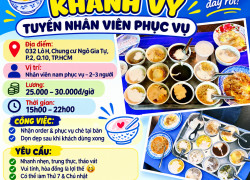  QUÁN CHÈ MÂM KHÁNH VY TUYỂN NHÂN VIÊN PHỤC VỤ 