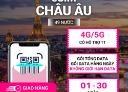 eSIM du lịch Châu Âu 49 nước
