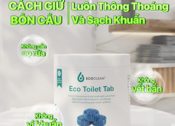 ECO TOILET TAB – VIÊN THẢ LÀM SẠCH, KHỬ MÙI BỒN CẦU