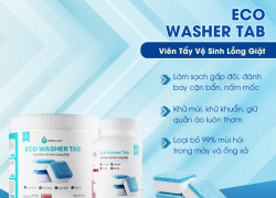ECO WASHER TAB – VIÊN TẨY VỆ SINH LỒNG GIẶT, KHỬ MÙI MÁY GIẶT