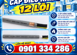 Cáp Điều Khiển Ruột Đồng 12x0.5mm², 12x0.75mm², 12x1.0mm², 12x1.5mm² ALTEK KABEL