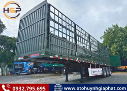 Rơ mooc khung mui CIMC PATEC cao 4m - tự trọng nặng 9 tấn lốp 12.00R20